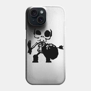 Sky dancer (flamenco) minimal silhouette white Phone Case