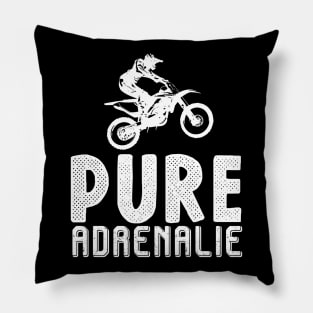 Motocross Bike Motorcycle Pure Adrenaline Pillow