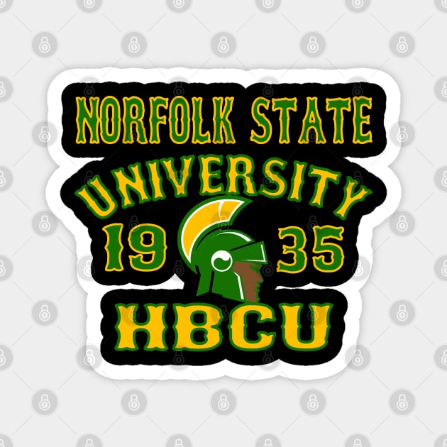 Norfolk State 1935 University Apparel Magnet by HBCU Classic Apparel Co