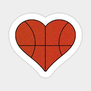 Basketball Heart Magnet