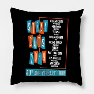 text lyric 40 anniversary tour cats band Pillow