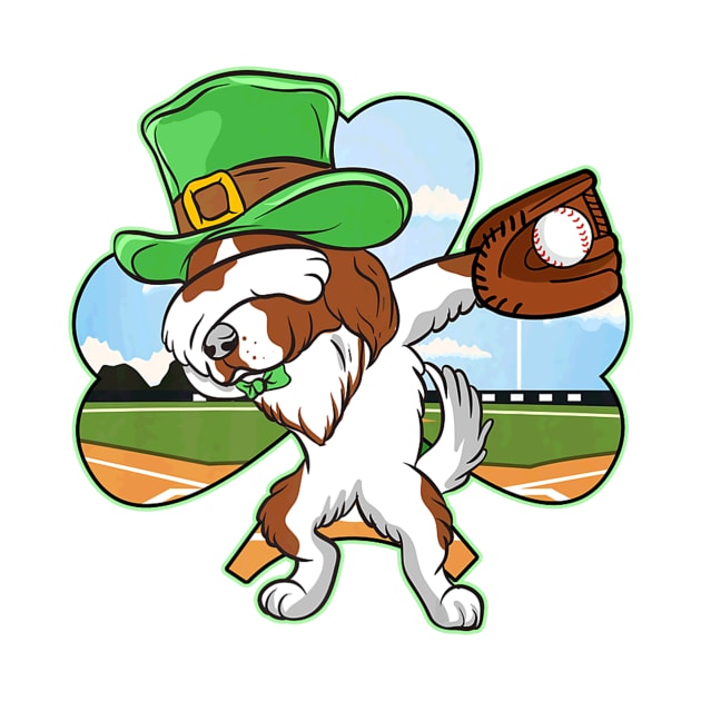 Dabbing Leprechaun Irish Setter Baseball St Patricks by Macy XenomorphQueen