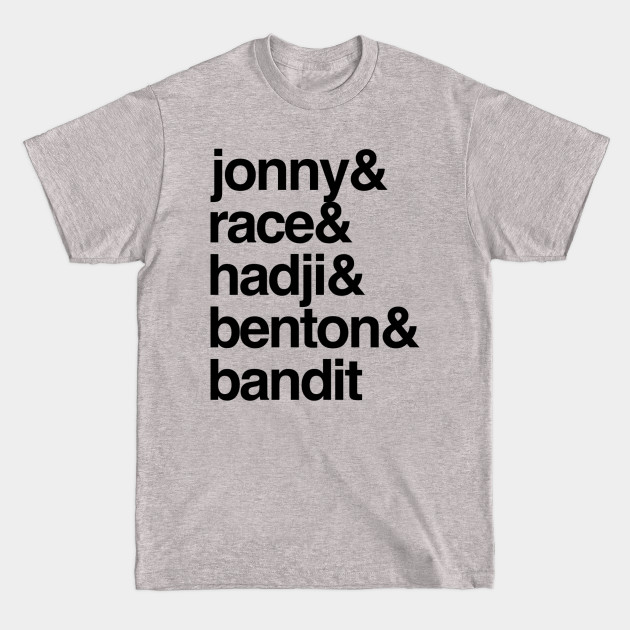 Discover Jonny & Race & Hadji & Benton & Bandit - Jonny Quest - T-Shirt