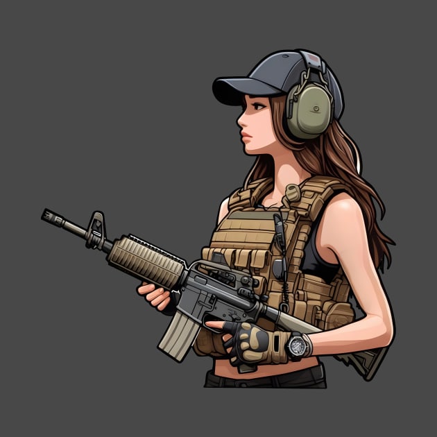 Tactical Girl by Rawlifegraphic