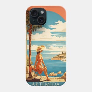 Artemida Greece Vintage Tourism Travel Phone Case