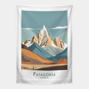 Majestic Patagonia Peaks Argentina minimalistic style Tapestry
