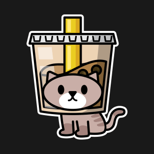 Bubble Tea Cat T-Shirt