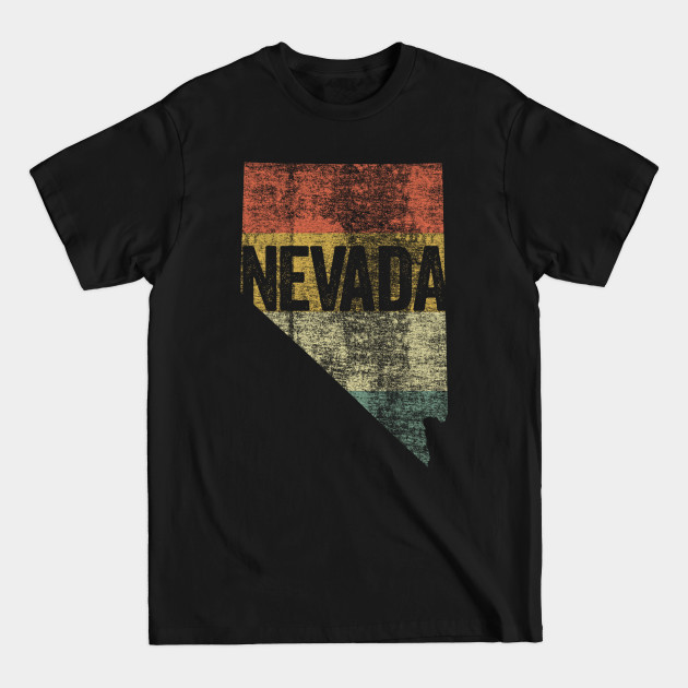 Disover Nevada Retro 80s Distressed Vintage Sunset - Americana - T-Shirt