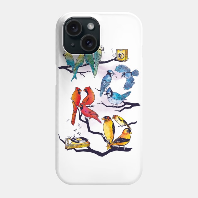 The Bird is the Word Phone Case by Made With Awesome