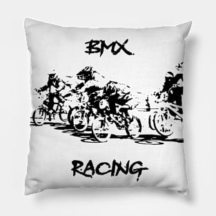 bmx race racing racer Pillow