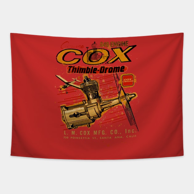 Cox .049 Thimble Drome model Engines USA Tapestry by Midcenturydave