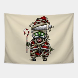 Monster santa claus ( mummy ) Tapestry