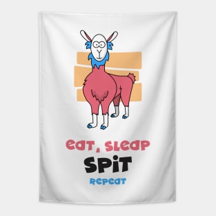 Eat, sleep, spit, repeat Tapestry