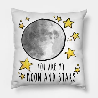 You Are My Moon And Stars Dark Pillow