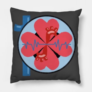 Heartbeat Design Pillow