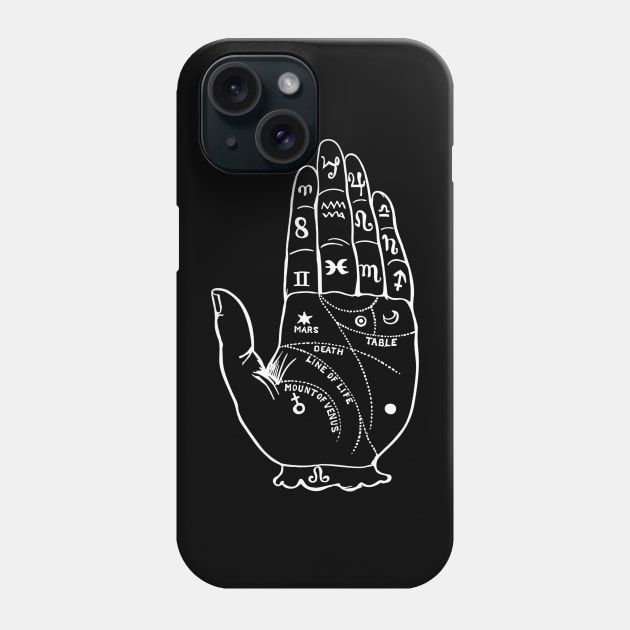 Read My Palm Phone Case by LefTEE Designs