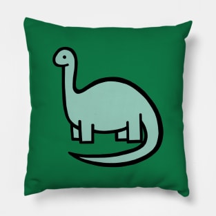 Light Sage Green Dinosaur Pillow