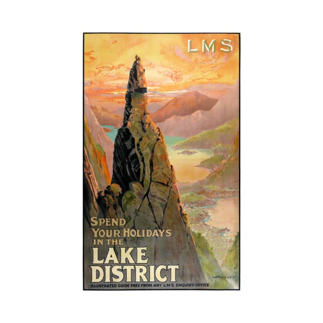 Vintage Travel Poster England Lake District by vintagetreasure