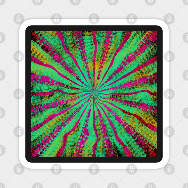 Psychedelic Dreams vibrant Patterns Magnet by PlanetMonkey