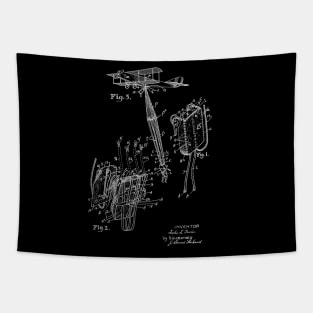 Safety Parachute Pack Vintage Patent Hand Drawing Tapestry