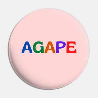 Agape - God's Unconditional Love Pin