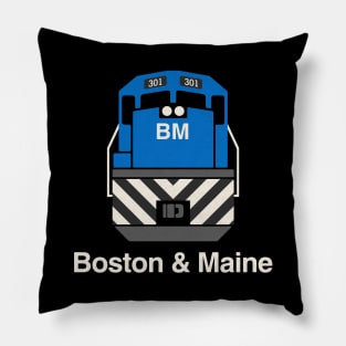 Boston and Maine Railroad Train Engine Pillow