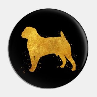 Boerboel dog golden art Pin