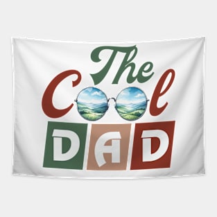 Cool Dad Retro fathers day gift for husband dad Tapestry