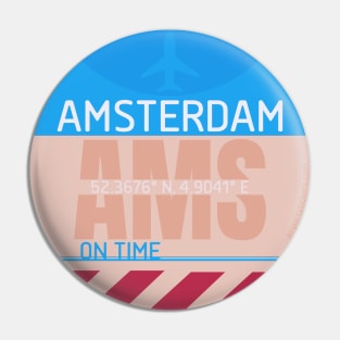 Airport AMS luggage symbol Pin