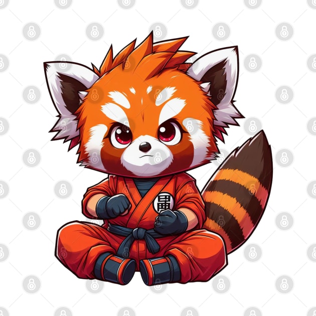 Red panda cosplay as Son Goku by Cute&Brave