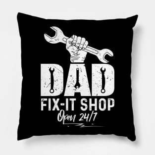 Dad Fix-it Shop Pillow