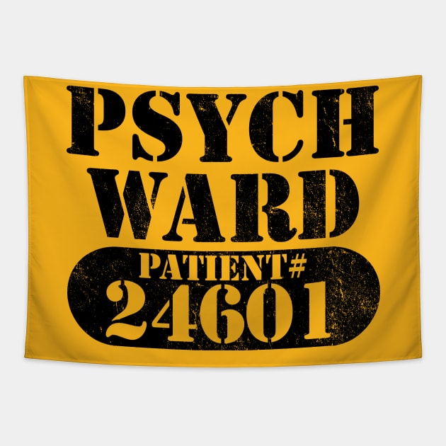 Psych Ward Escaped Mental Patient Halloween Costume Tapestry by APSketches