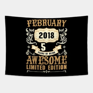 February 2018 5 Years Of Being Awesome Limited Edition Tapestry