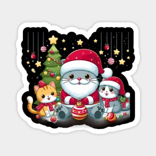 MERRY CATTY CHRISTMAS Magnet