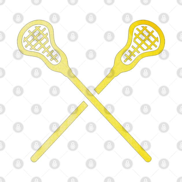 Lacrosse Stick Yellow by hcohen2000