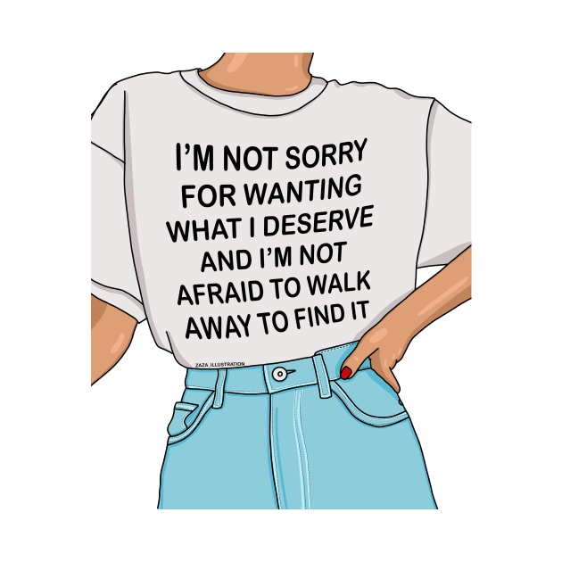 I'm not sorry by ZAZA