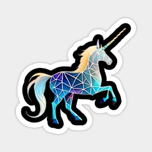 futuristic unicorn Magnet