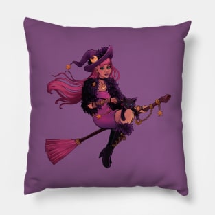 Pink Witch-Purple Dusk Pillow