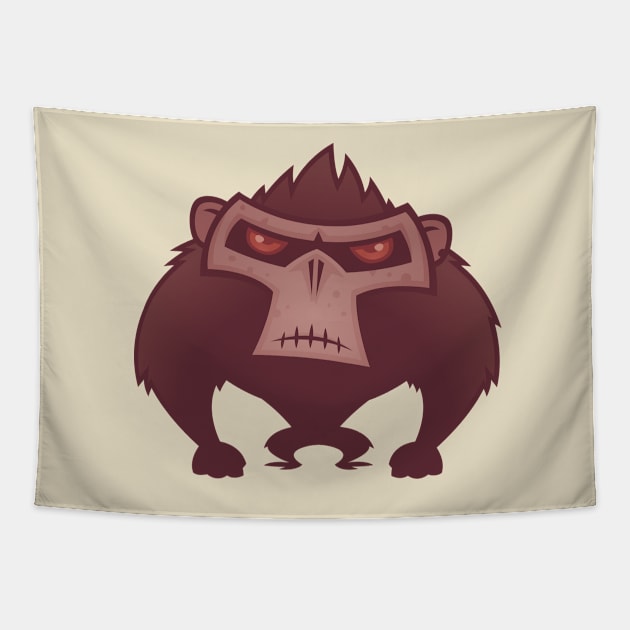 Angry Ape Tapestry by fizzgig