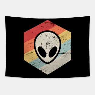 Retro Vintage Conspiracy Theory Alien UFO Tapestry