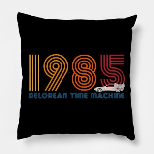 DeLorean time machine 1985 Pillow