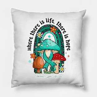 Interstitial Cystitis Awareness - life hope ribbon Pillow