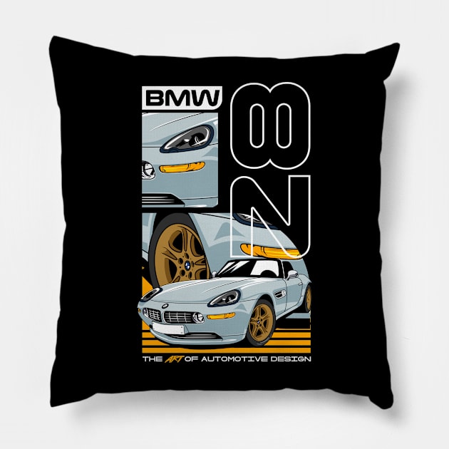 BMW Z8 Pillow by Harrisaputra