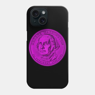 USA George Washington Coin in Pink Phone Case