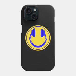 Headphones in a smiley Phone Case