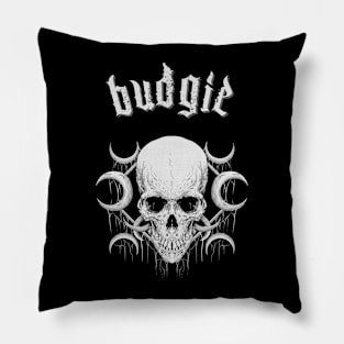 budgie the darkness Pillow