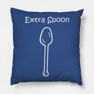 Extra Spoon White Pocket Pillow