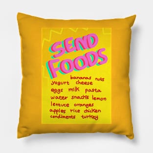 Send foods list Pillow