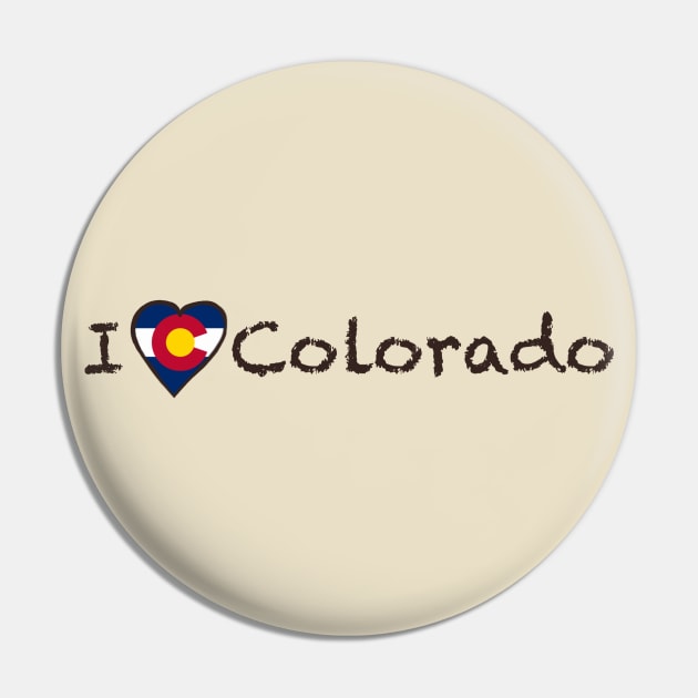 I Love Colorado Pin by JellyFish92