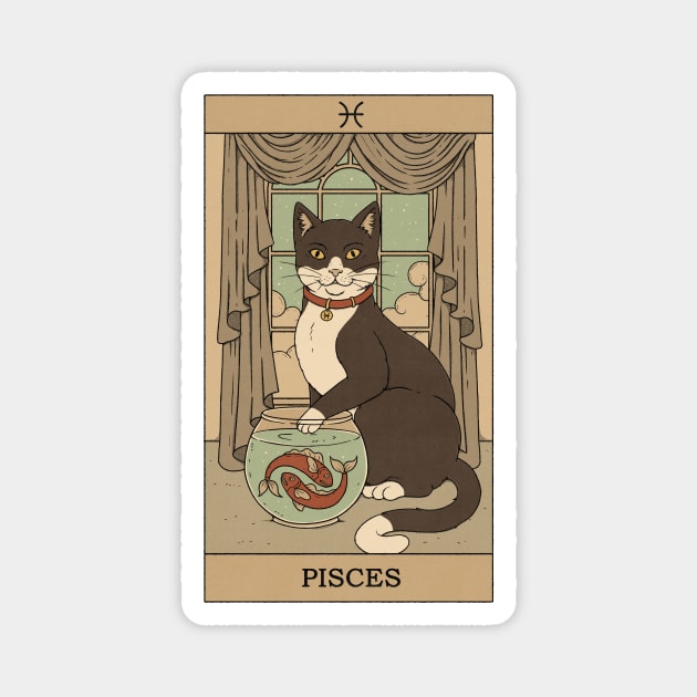 Pisces Cat Magnet by thiagocorrea